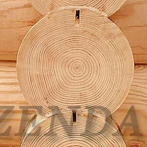 Баня из оцилиндрованного бревна